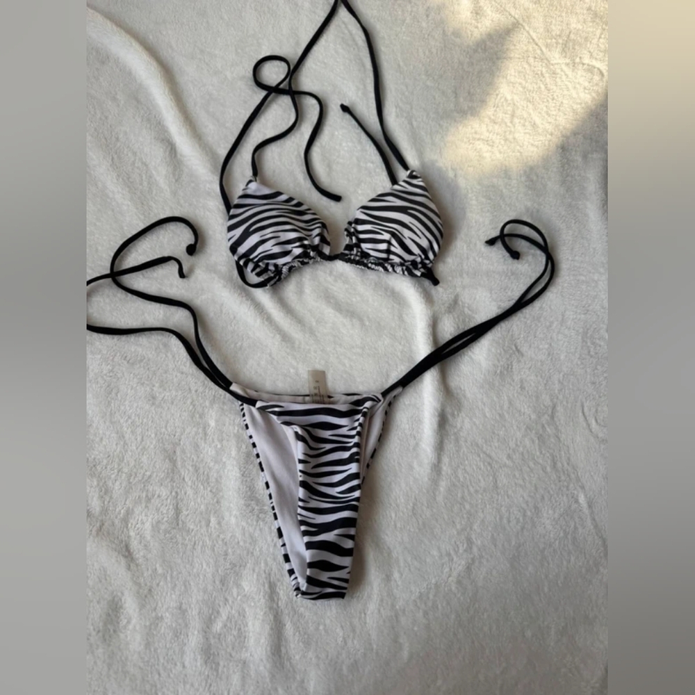 Zebra Print Bikini Set
